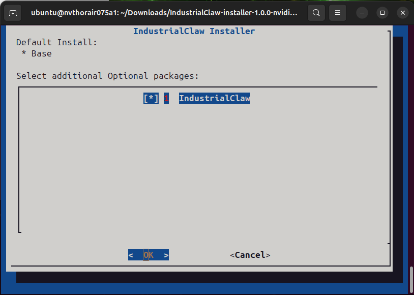 Installer progress